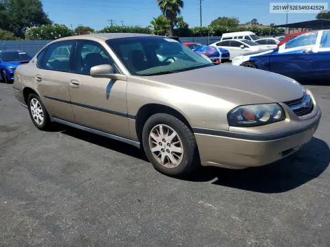 2004 Chevrolet Impala VIN 2G1WF52E549342529 фото 4