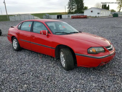 2004 Chevrolet Impala VIN 2G1WF52E249144359 фото 4