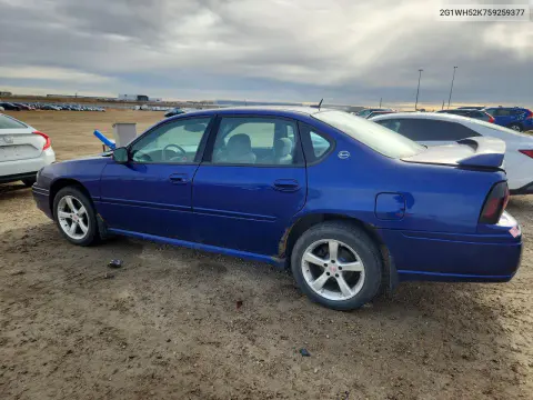 2005 Chevrolet Impala Ls VIN 2G1WH52K759259377 фото 2