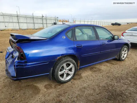 2005 Chevrolet Impala Ls VIN 2G1WH52K759259377 фото 3