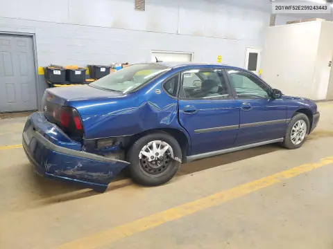 2005 Chevrolet Impala VIN 2G1WF52E259243443 фото 3
