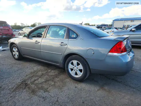 2008 Chevrolet Impala Lt VIN 2G1WT58N089212938 фото 2