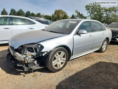 2011 Chevrolet Impala Lt VIN 2G1WB5EKXB1190935 фото 1