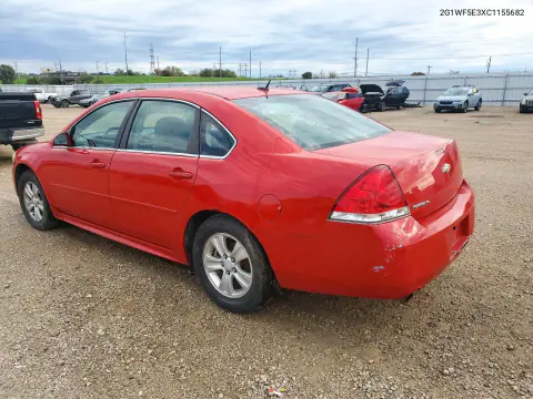 2012 Chevrolet Impala Ls VIN 2G1WF5E3XC1155682 фото 2