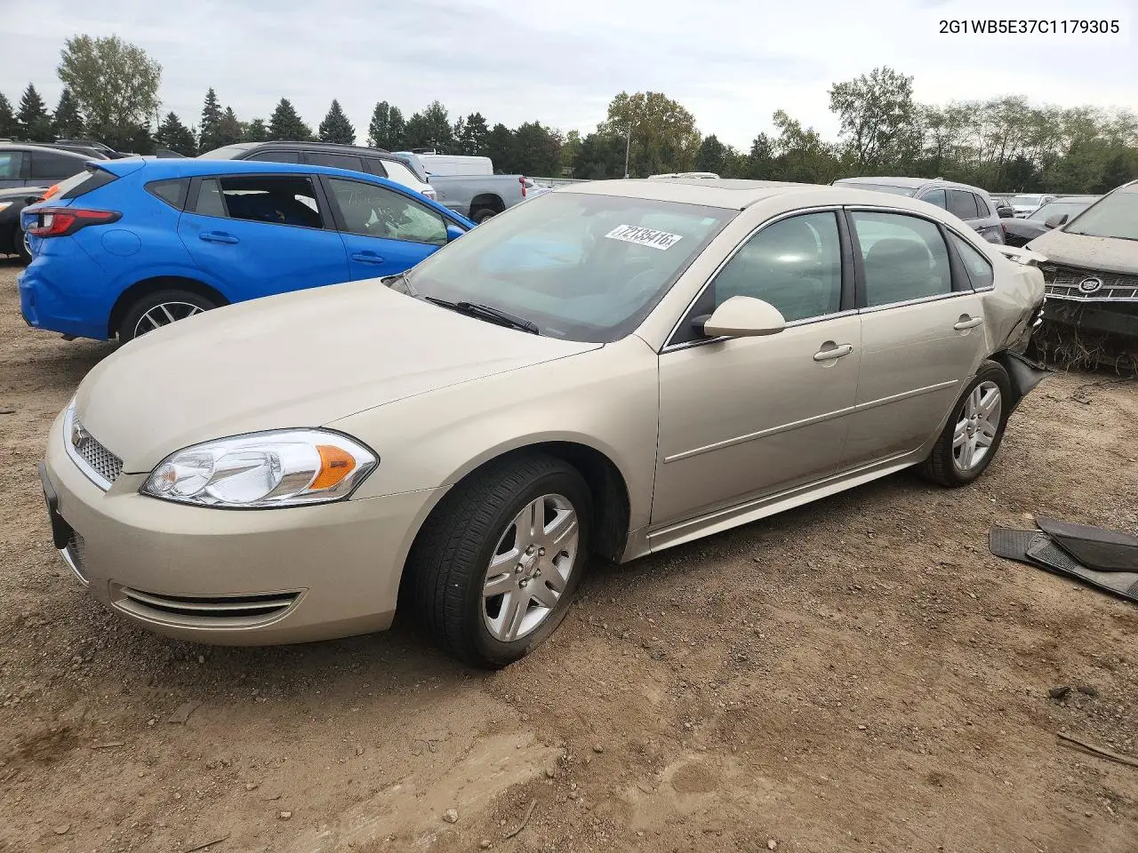 2012 Chevrolet Impala Lt VIN 2G1WB5E37C1179305 фото 1