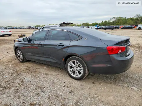 2014 Chevrolet Impala Lt VIN 2G1125S33E9100943 фото 2