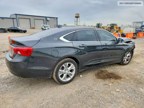 2014 Chevrolet Impala Lt VIN 2G1125S33E9100943 фото 3