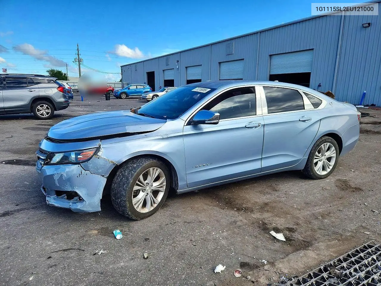 2014 Chevrolet Impala Lt VIN 1G1115SL2EU121000 фото 1