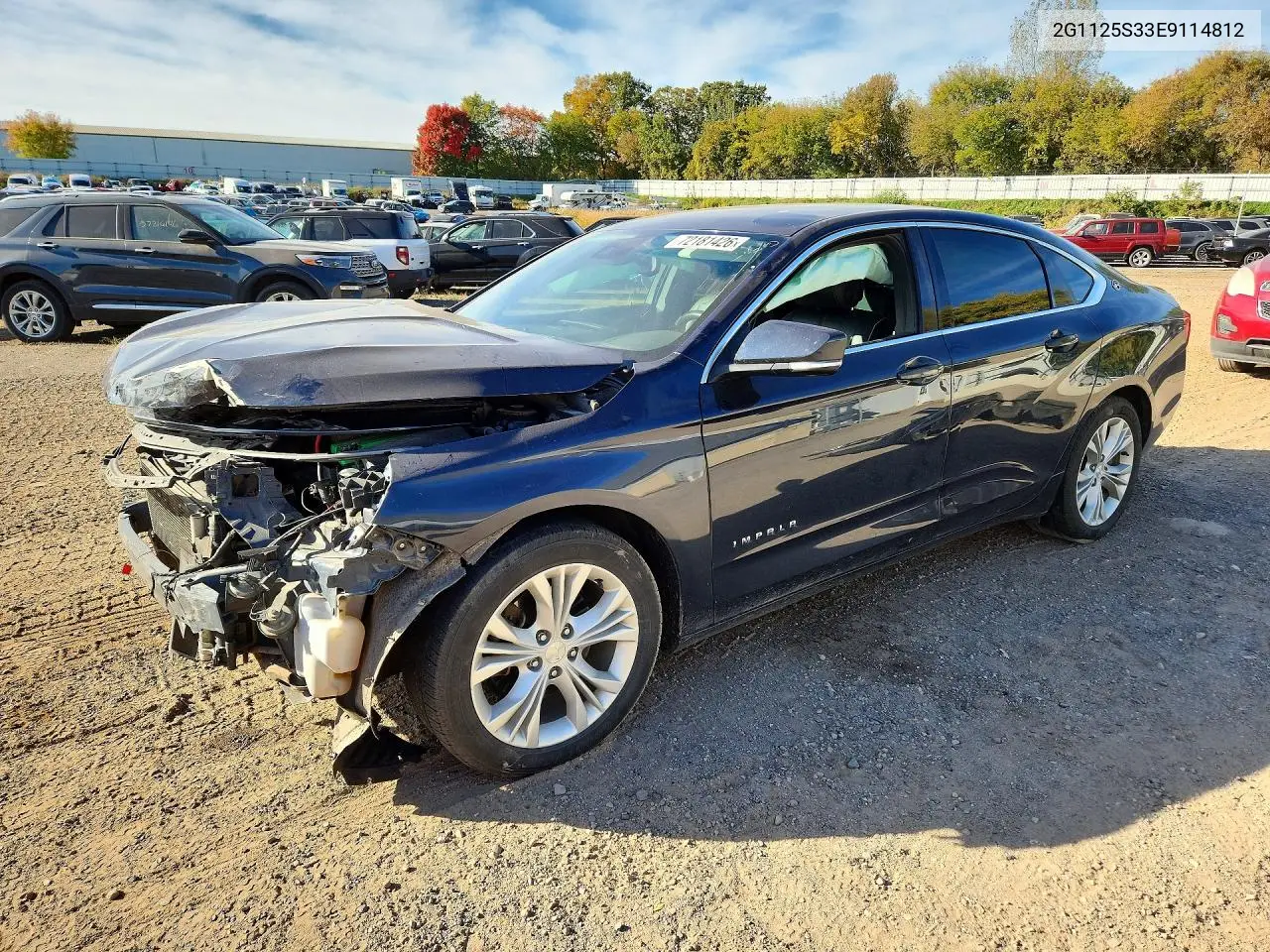 2014 Chevrolet Impala Lt VIN 2G1125S33E9114812 фото 1