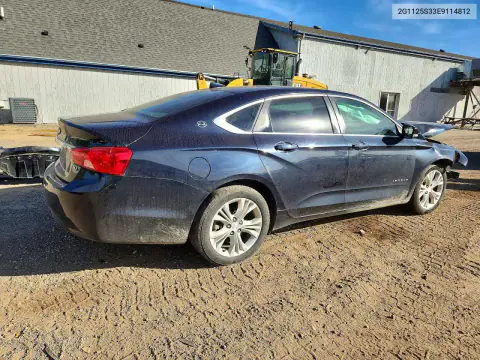 2014 Chevrolet Impala Lt VIN 2G1125S33E9114812 фото 3