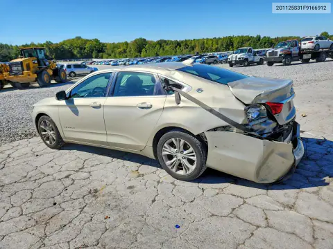 2015 Chevrolet Impala Lt VIN 2G1125S31F9166912 фото 2