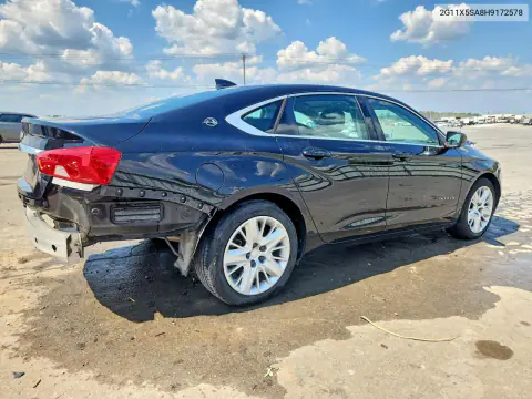 2017 Chevrolet Impala Ls VIN 2G11X5SA8H9172578 фото 3