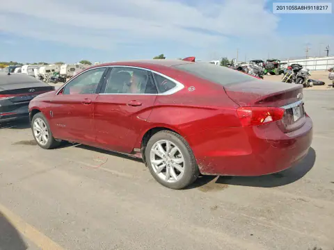 2017 Chevrolet Impala Lt VIN 2G1105SA8H9118217 фото 2