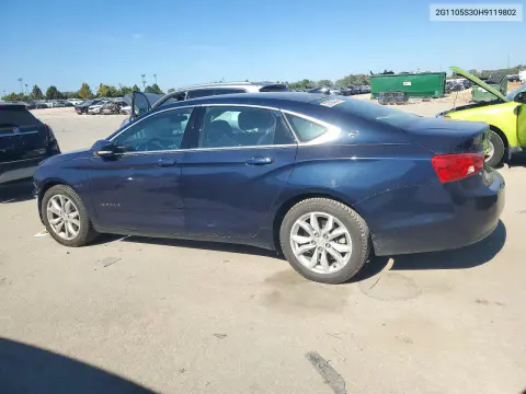 2017 Chevrolet Impala Lt VIN 2G1105S30H9119802 фото 2