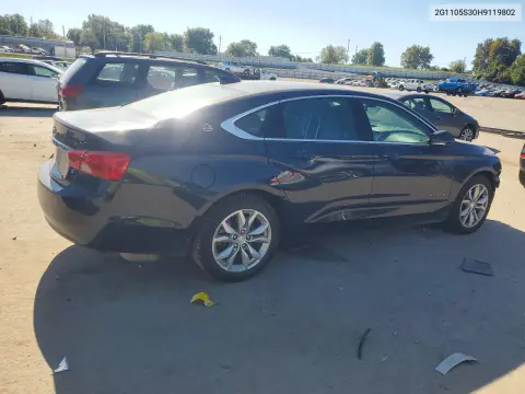 2017 Chevrolet Impala Lt VIN 2G1105S30H9119802 фото 3