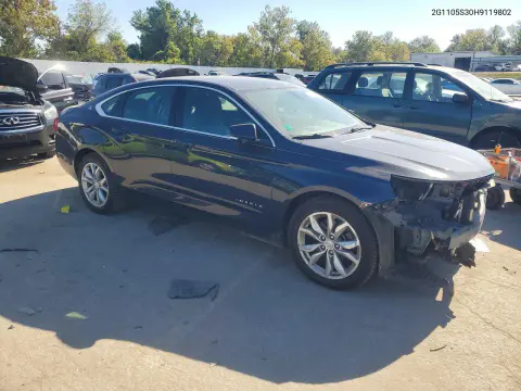 2017 Chevrolet Impala Lt VIN 2G1105S30H9119802 фото 4