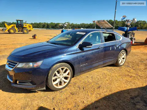 2G1105S31H9135202 — 2017 Chevrolet Impala, Подтопление, фото до ремонта