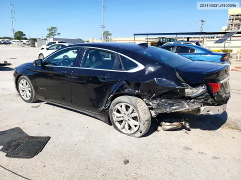 2018 Chevrolet Impala Lt VIN 2G1105S31J9103596 фото 2