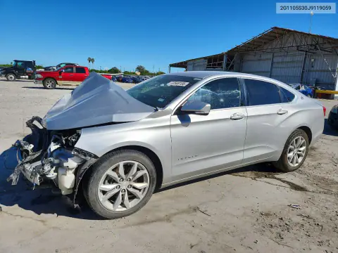 2G1105S30J9119059 — 2018 Chevrolet Impala, Передняя часть, фото до ремонта
