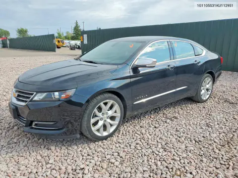 1G1105S31KU112951 — 2019 Chevrolet Impala, Град, фото до ремонта