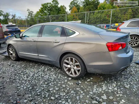 2019 Chevrolet Impala Premier VIN 2G1105S38K9154840 фото 2