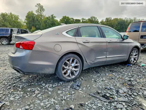 2019 Chevrolet Impala Premier VIN 2G1105S38K9154840 фото 3