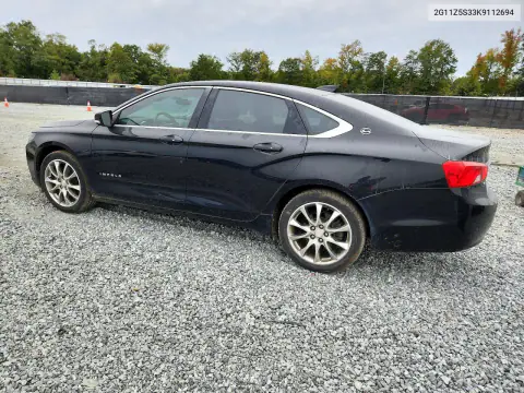 2019 Chevrolet Impala Lt VIN 2G11Z5S33K9112694 фото 2