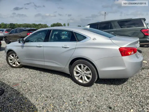 2019 Chevrolet Impala Lt VIN 1G11Z5S30KU103115 фото 2