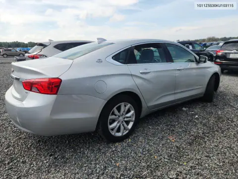 2019 Chevrolet Impala Lt VIN 1G11Z5S30KU103115 фото 3