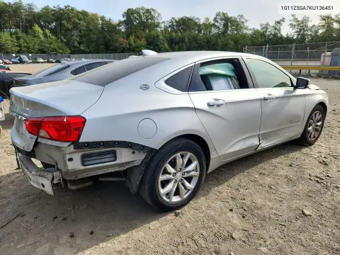 2019 Chevrolet Impala Lt VIN 1G11Z5SA7KU136451 фото 3