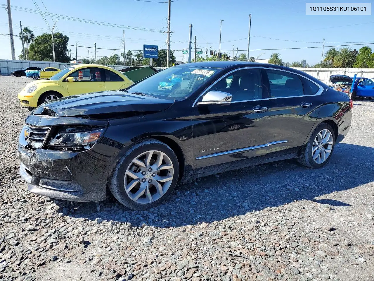 2019 Chevrolet Impala Premier VIN 1G1105S31KU106101 фото 1