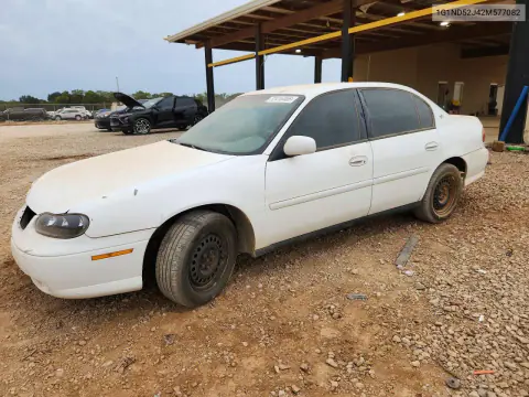 1G1ND52J42M577082 — 2002 Chevrolet Malibu, Передняя часть, фото до ремонта