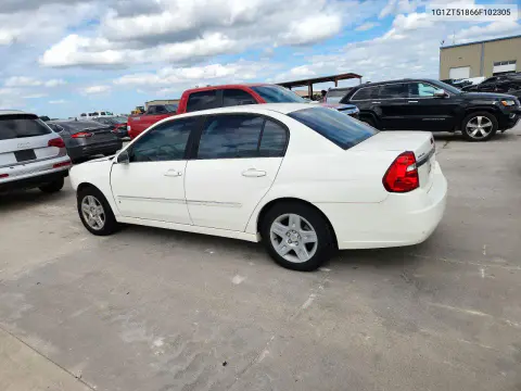 2006 Chevrolet Malibu Lt VIN 1G1ZT51866F102305 фото 2