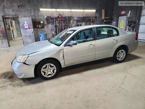 2007 Chevrolet Malibu Ls VIN 1G1ZS58F67F156535 фото 1