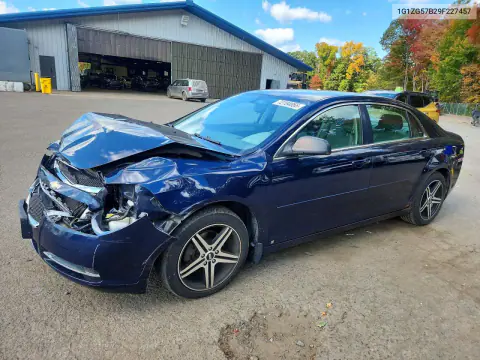 2009 Chevrolet Malibu Ls VIN 1G1ZG57B29F227457 фото 1