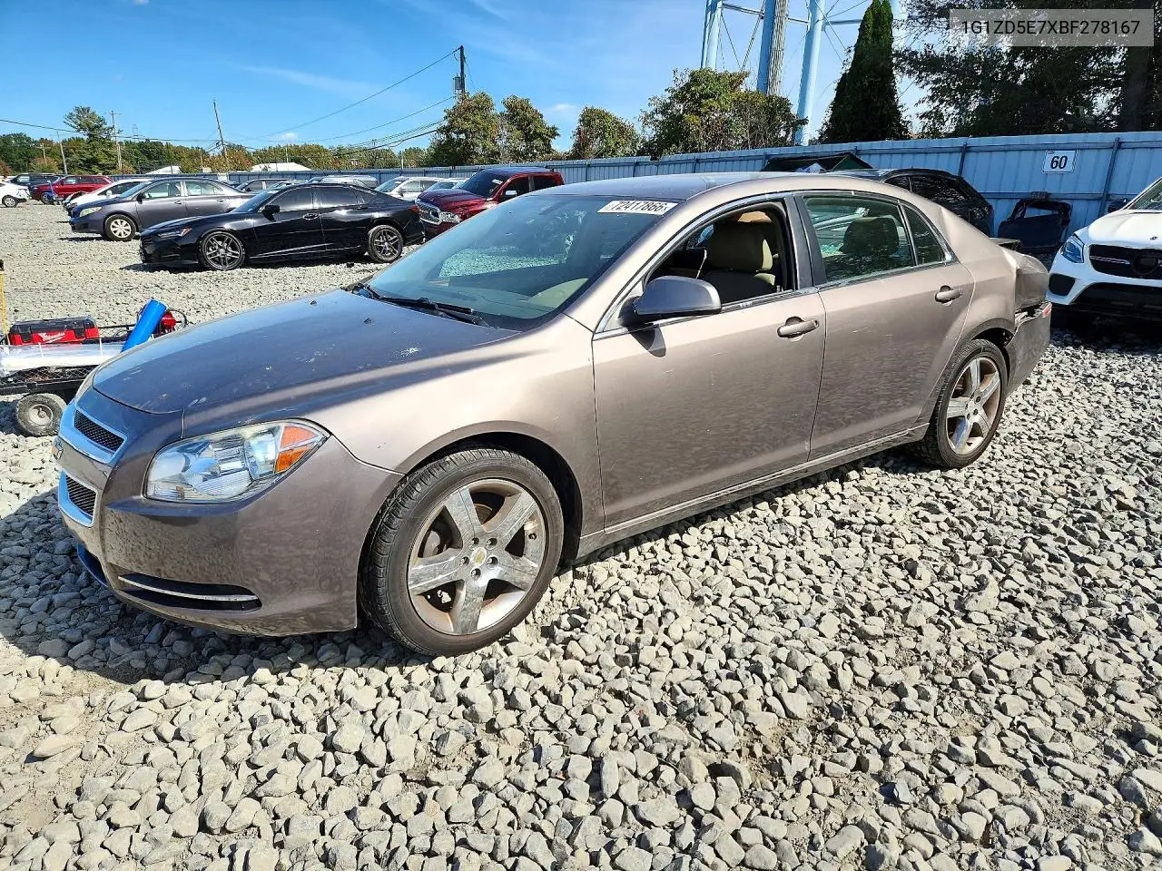 2011 Chevrolet Malibu 2Lt VIN 1G1ZD5E7XBF278167 фото 1
