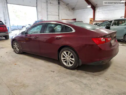 2016 Chevrolet Malibu Lt VIN 1G1ZE5ST9GF274200 фото 2