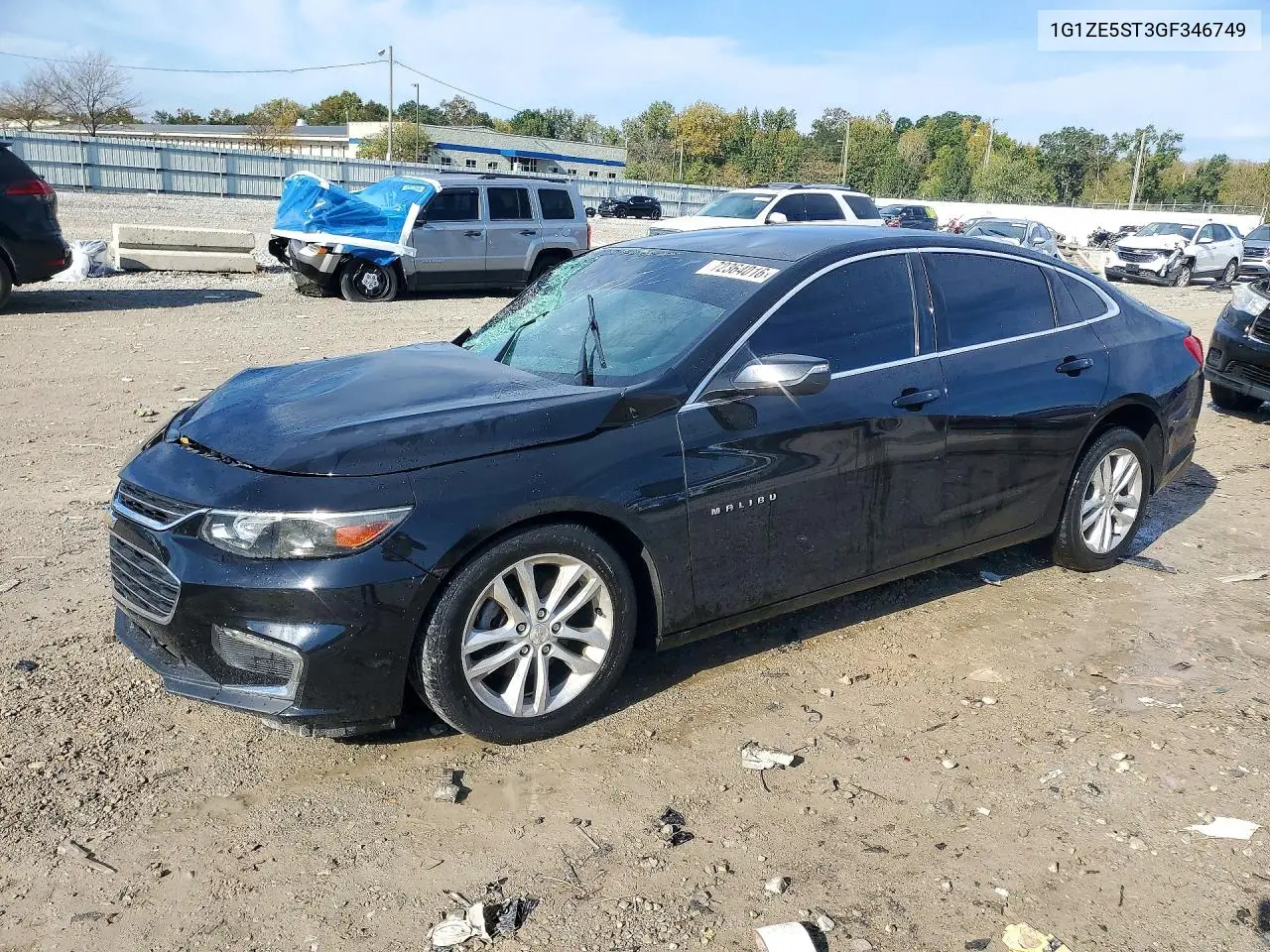 2016 Chevrolet Malibu Lt VIN 1G1ZE5ST3GF346749 фото 1