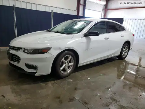 1G1ZC5ST0HF215155 — 2017 Chevrolet Malibu, Передняя часть, фото до ремонта