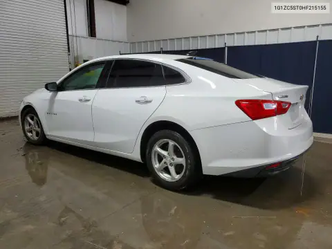 1G1ZC5ST0HF215155 — 2017 Chevrolet Malibu, фото 2 с аукциона Copart 15.10.2026, Передняя часть