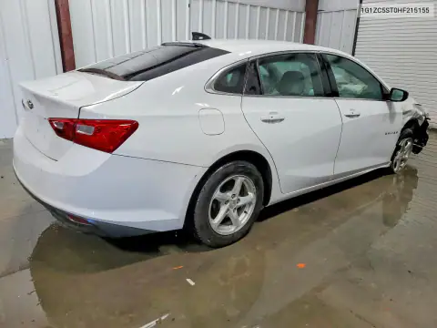1G1ZC5ST0HF215155 — 2017 Chevrolet Malibu, фото 3 с аукциона Copart 15.10.2026, Передняя часть