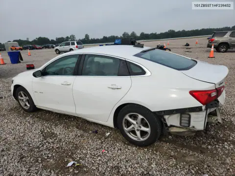 2017 Chevrolet Malibu Ls VIN 1G1ZB5ST1HF239452 фото 2