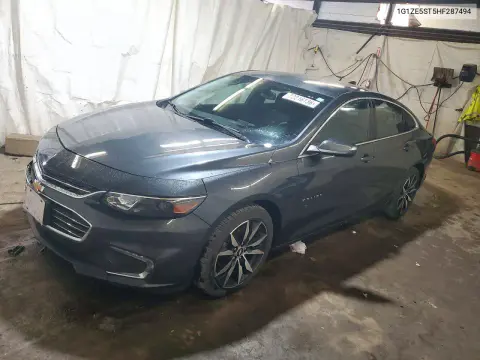 1G1ZE5ST5HF287494 — 2017 Chevrolet Malibu, Передняя часть, фото до ремонта