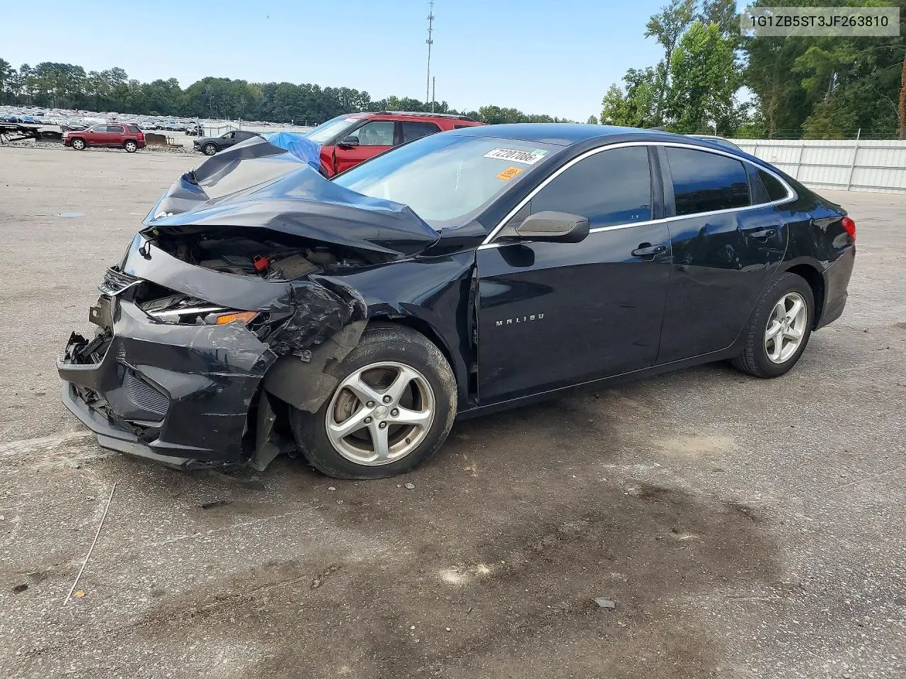 2018 Chevrolet Malibu Ls VIN 1G1ZB5ST3JF263810 фото 1