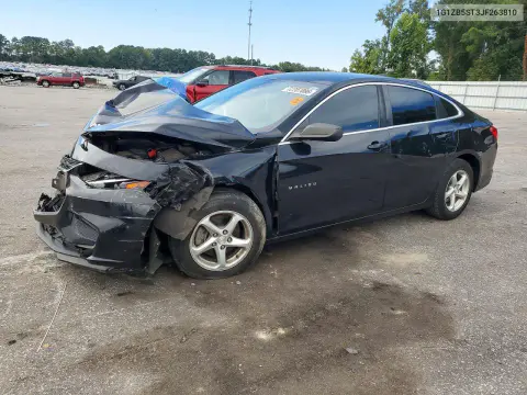 1G1ZB5ST3JF263810 — 2018 Chevrolet Malibu, Передняя часть, фото до ремонта