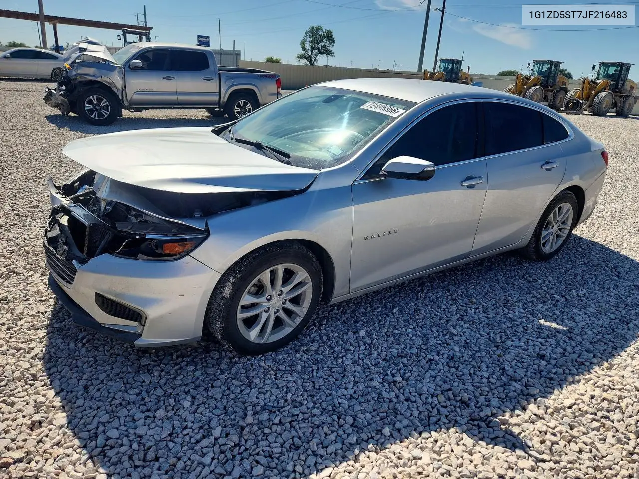 2018 Chevrolet Malibu Lt VIN 1G1ZD5ST7JF216483 фото 1