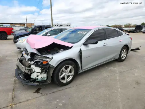 1G1ZB5ST9JF219245 — 2018 Chevrolet Malibu, Передняя часть, фото до ремонта