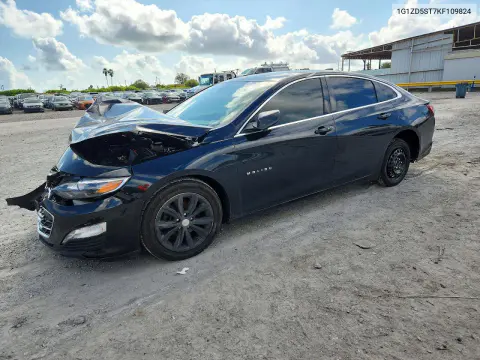 1G1ZD5ST7KF109824 — 2019 Chevrolet Malibu, Передняя часть, фото до ремонта