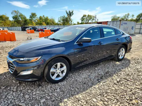 1G1ZB5ST3LF135375 — 2020 Chevrolet Malibu, Задняя часть, фото до ремонта