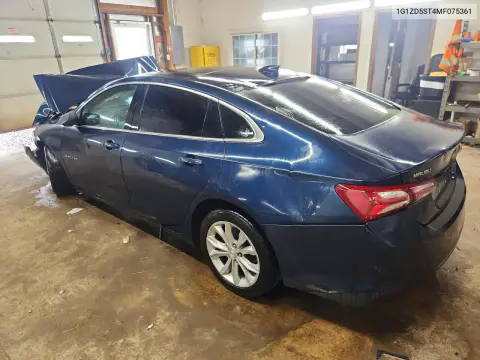 2021 Chevrolet Malibu Lt VIN 1G1ZD5ST4MF075361 фото 2